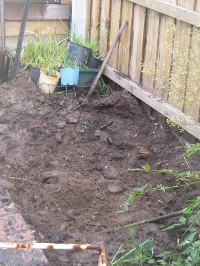 Hall's stump removal- 1 Shovel, 1 Sledge Hammer, 1 Axe and a lot of determinatinon