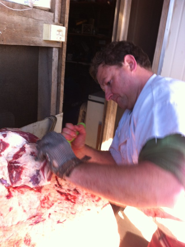 boning out a porterhouse