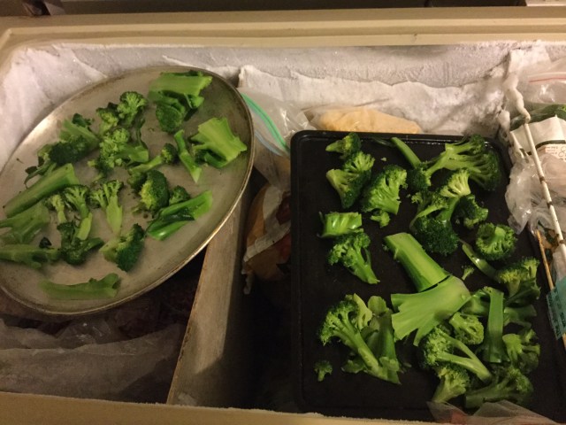 broccoli in the freezer