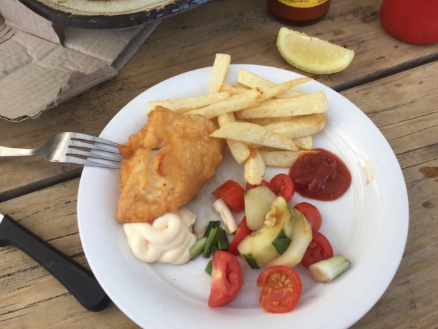 Gummy shark, tomato, cucumber, lemon...